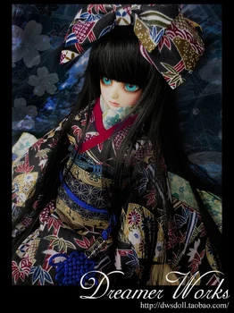 1/4 skalės BJD drabužių priedai Japonų Kimono Yukata kostiumas BJD/SD MSD lėlės,neįskaičiuotos lėlės,batai,perukas ir kitų 1293