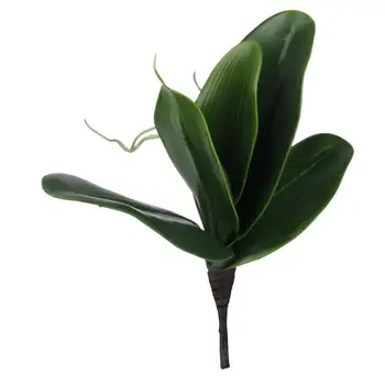 1 Filialas Dirbtinio Drugelio Orchidėjų Lapų Krūmas Modeliavimas Žolės Namų Puošybai Žalia
