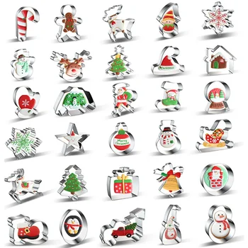 1PC Kalėdų Slapukas Formų Meduoliai su imbiero priedais Vyras/Medis/Snaigė Sainless Plieno Kepimo Žirklės Kalėdų 