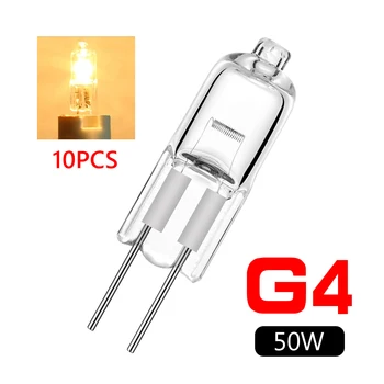 200pcs 12V G4 halogeninės lemputės 5W/10W/20W/35W/50W lempučių LED įdėta patalpų apšvietimas Pasaulyje Daug JC Bi-Pin karoliukai, kristalų lempos