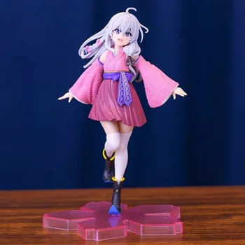 20cm Anime Klajojo Raudonoji Kelionė Elaina Pav Kimono PVC Veiksmų Skaičius, Kolekcionuojamos Lėlės Modelio Žaislas