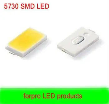 3000PCS 5730 0,5 W 50-55lm 2800K-6500K Balta šiltai balta Šviesos SMD 5730 šviesos diodu (LED) lempos 3.2~3.4 V