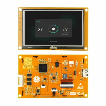 4.3 Colių LCD-TFT HMI Ekrano Modulis Protingi Serijos RGB 262K Spalvų Varžinis lietimui Pramoninės Įrangos Kontrolė