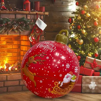 60cm Pripučiami Papuoštas Kamuolys Vandeniui Kalėdos, Kalėdos Atmosfera Kamuolius, Šventiniai Reikmenys Scenos Išdėstymas Durų Rėmo Duris