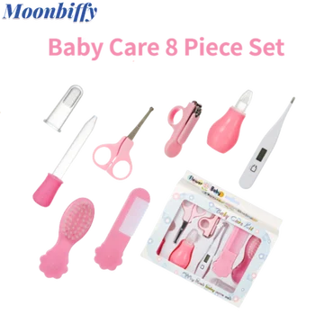 8pcs Nustatyti Kūdikių Sveikatos Priežiūros Rinkinys Vaikams, Nagų, Plaukų Sveikatos Priežiūros Termometras Viliojimo Teptuku Rinkinys Kūdikių Priežiūros Baby Essentials Produktas