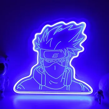 Anime Simbolių Neoninis Ženklas USB LED Neon Light Užsakymą Neon Požymiai Namo, Kambario Sienų Apdaila Pasirašyti Miegamojo Puošmena Anime Gerbėjas Dovana