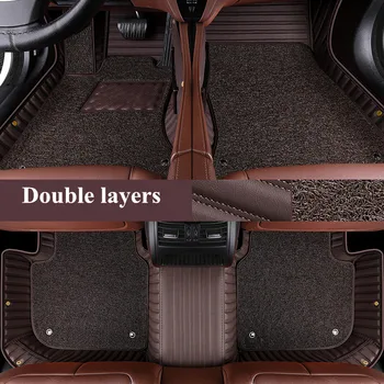 Aukštos kokybės kilimai! Custom specialių automobilių grindų kilimėliai Jeep Cherokee 2018-2014 vandeniui dukart sluoksnių kilimai Cherokee 2015 m.