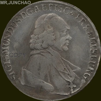 Austrijos Monetų 1761 90% Sivler Narių Zalcburgas Thaler Monetos Replika
