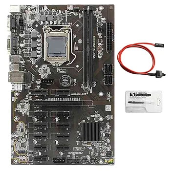 B250B BTC Kasybos Plokštė Su Šilumos Tepalas+Switch Kabelis 12 PCI-E Lizdą LGA1151 SATA3.0 USB3.0 Paramą DDR4 RAM DIMM