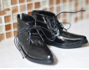 BJD doll batai 1/3 1/4 Dėdė MSD dydžio black nurodė, lakinės odos Martines, batai, maži odos batus lėlės priedai