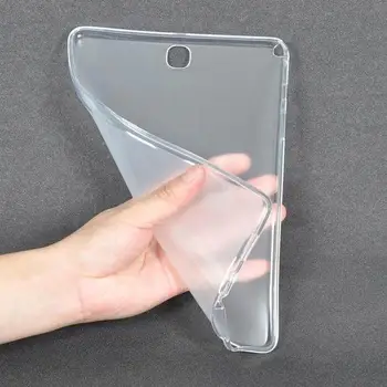Case for Samsung Galaxy Tab 9.7 SM-T550 T555 Minkštos TPU Tablet Minkštas Viršelis Atveju 9.7 colių 