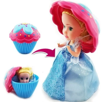 Cup Cake Doll Žaidimas Namo Vaikų Žaisti Namus Žaislas Tortas Mini Staigmena Lėlės Deformuojamieji Konditerijos Princesė Saldus Mergina Gimtadienio Dovana