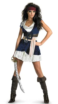 Helovinas Piratų Cosplay Suknelė Piratų Kostiumų Suaugusiems Mergina Šalies Klubas Temą Šalies Corsair Drabužiai, Kostiumai