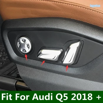 Lapetus Sėdynės Reguliavimo Atminties Mygtuką Perjungti Contro Padengti Trim 6 Vnt / Komplektas Tinka Audi Q5 2018 - 2022 ABS Interjero Juostelės
