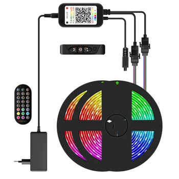 LED Šviesos Juostelės Miegamasis SMD5050 Smart App Muzikos Sinchronizavimo RGB Šviesos Juostelės Su Nuotolinio Valdymo Namų Kambario 10M