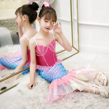 Mermaid Dress už mergytę Ariel Cosplay Kostiumų Baby Girl Princesė Šalis, Kostiumai Vaikams, Karnavaliniai vakarinę Suknelę 3 4 5 6 7 8 Metų