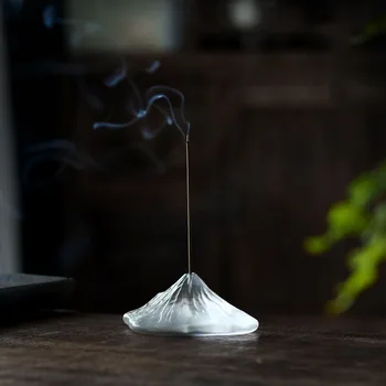 Minimalistinė Balta Smilkalų Lazdelės Laikiklis Modernių Stiklo Aromatas Dūmų Krioklys Smilkalų Laikiklis Vandens Fontanas Incensario Namų Dekoro