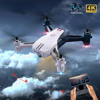 Naujas Mini Drone 4k Profesional Dron Su 1080P HD vaizdo Kameros RC Tranai Išardomi Quadcopter Lėktuvo Nuotolinio Valdymo Žaislai