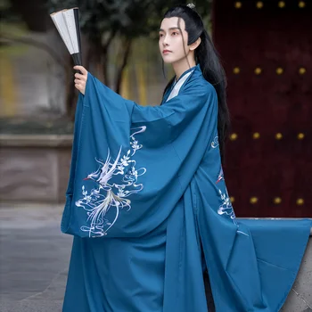 Neprijaukintas Hanfu Kostiumai, vyriški Senovės Kostiumas Jin Wei Kinų Stiliaus Senovės Stiliaus Fėja Tiktų ŽODIS GARBĖ