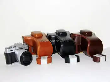 Odinis Fotoaparato krepšys krepšys Padengti + Petį už Fuji Fujifilm XT10 X-T10 XT-10 18-55mm 16-50mm Objektyvu