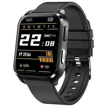 Smart Žiūrėti E90 Vyrų EKG PPG 1.7 colių Skardžiai Širdies ritmas, Kūno Temperatūra Sveikatos Stebėti Moterų Smartwatch Sport Fitness Tracker