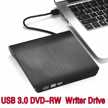 USB 3.0 DVD-ROM Optinis įrenginys Išorės Slim CD ROM Diskų Skaitytuvo Stalinį KOMPIUTERĮ Nešiojamąjį Planšetinį kompiuterį Skatinimo DVD Grotuvas