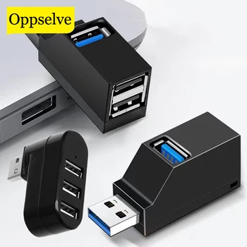 USB 3.0 Hub 3 Uosto MINI USB Skirstytuvo OTG Adapteris Didelės Spartos Duomenų Perdavimo USB Įrenginį iš KOMPIUTERIO, Nešiojamojo kompiuterio 