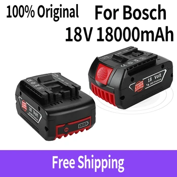 Už 18V Bosch 18000mAh Įkrovimo Galia Įrankiai Baterija su LED Li-ion Pakeitimo BAT609, BAT609G, BAT618, BAT618G, BAT614