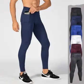 vyrai suspaudimo sporto kelnės su kišenė sweatpant elastinga antblauzdžiai veikia triko bėgiojimas fitneso treniruoklių salėje, ziajać sportinę aprangą