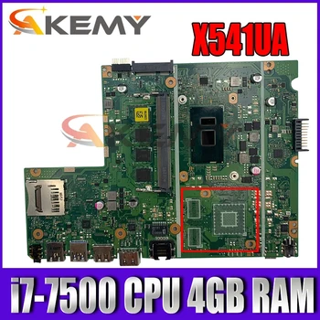 X541UAK i7-7500 PROCESORIUS 4GB RAM Mainboard REV 2.0 ASUS X541UVK X541U X541UJ X541UAK nešiojamas plokštė 100% Testuotas