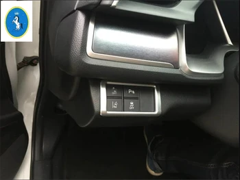 Yimaautotrims Auto Aksesuaras priekinis žibintas Žibintai Lempa Jungiklis, Mygtukas Rėmo Dangtis Apdaila Tinka Honda Civic 2016 - 2020 ABS